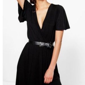 Tall Lianne Wrap Front Jersey Dress